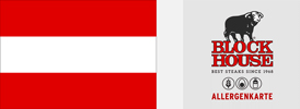 Allergen Speisekarte auf deutsch Block House am Naschmarkt